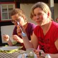 Julia et Anna nos charmentes Hôtes de Eifelzupferd 